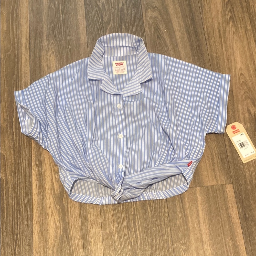 Levi's Blue Striped Kids Blouse
